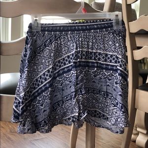 Blue Aztec design skirt